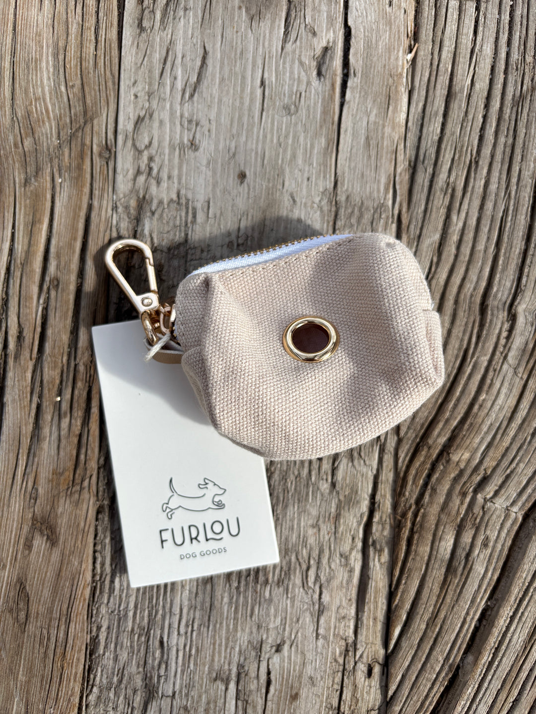 Furlou Poop Bag Holder Tan