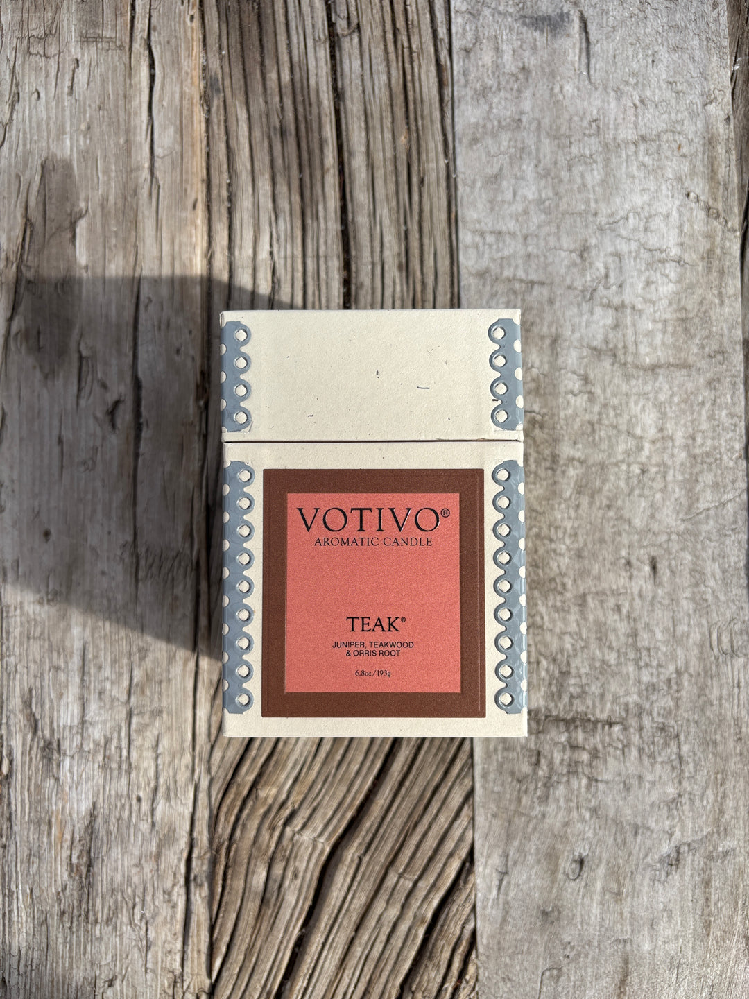 Votivo 6.8 oz Teak Candle
