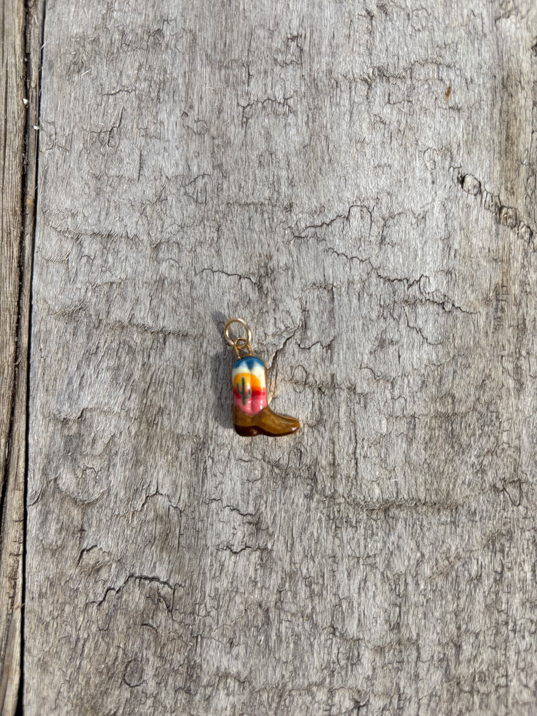 Shá Parlé Cowboy Boot Sunset Charm