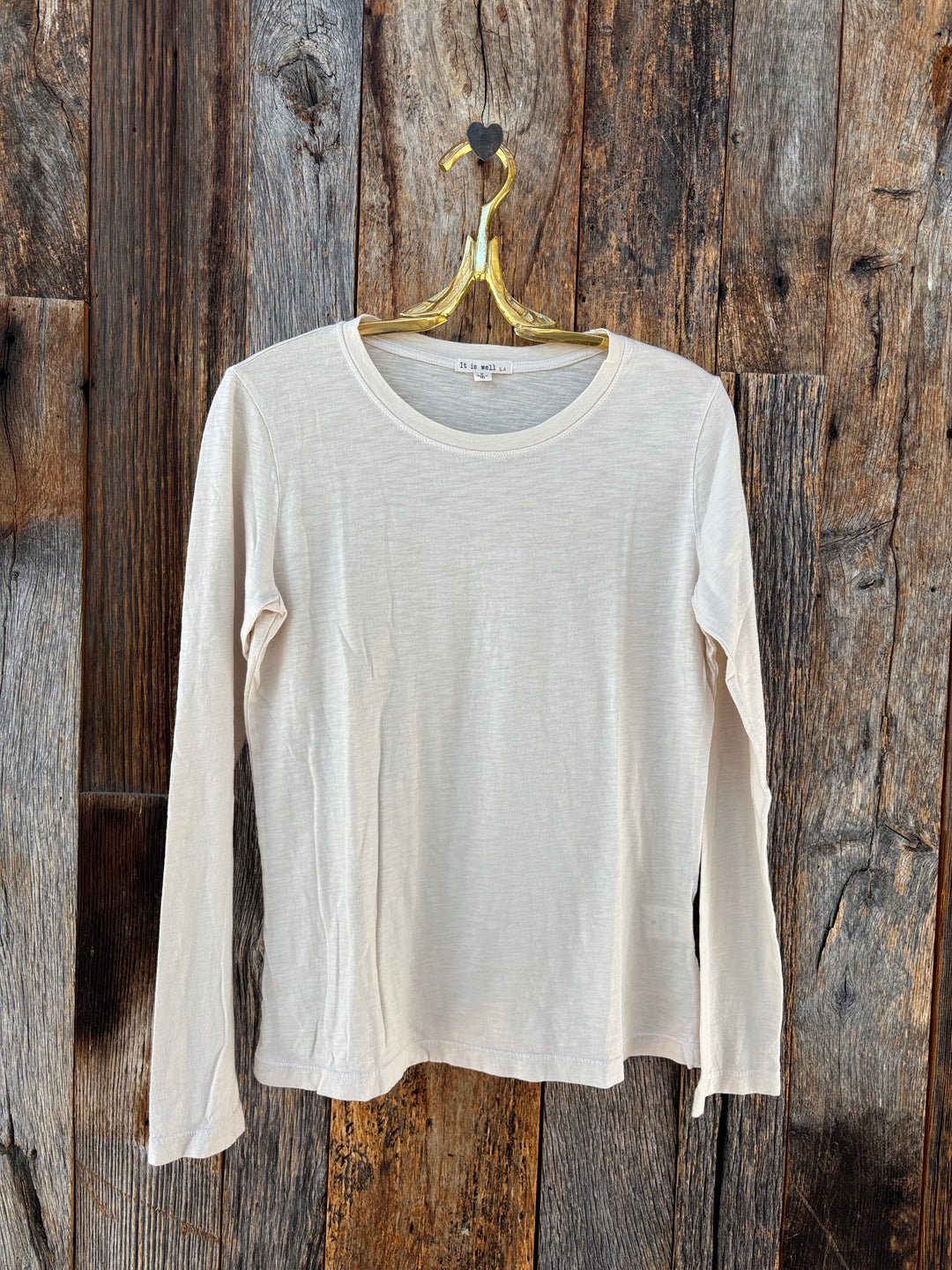 It Is Well Everyday L/S Crewneck Natural
