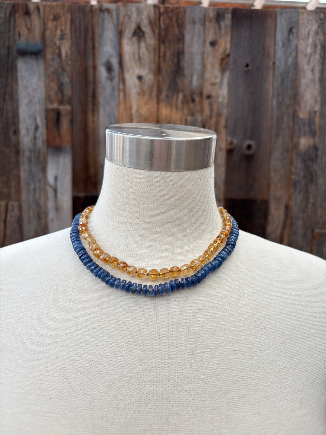 Chan Luu Duo Necklace Kyanite/Citrine NG-15653