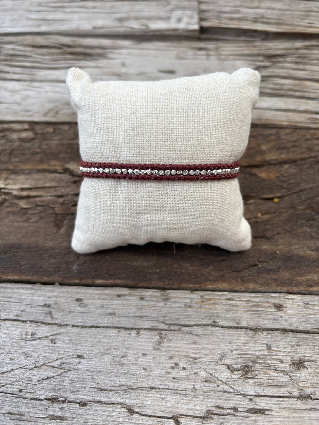 Chan Luu SS Wrap Bracelet Maroon BS-6409
