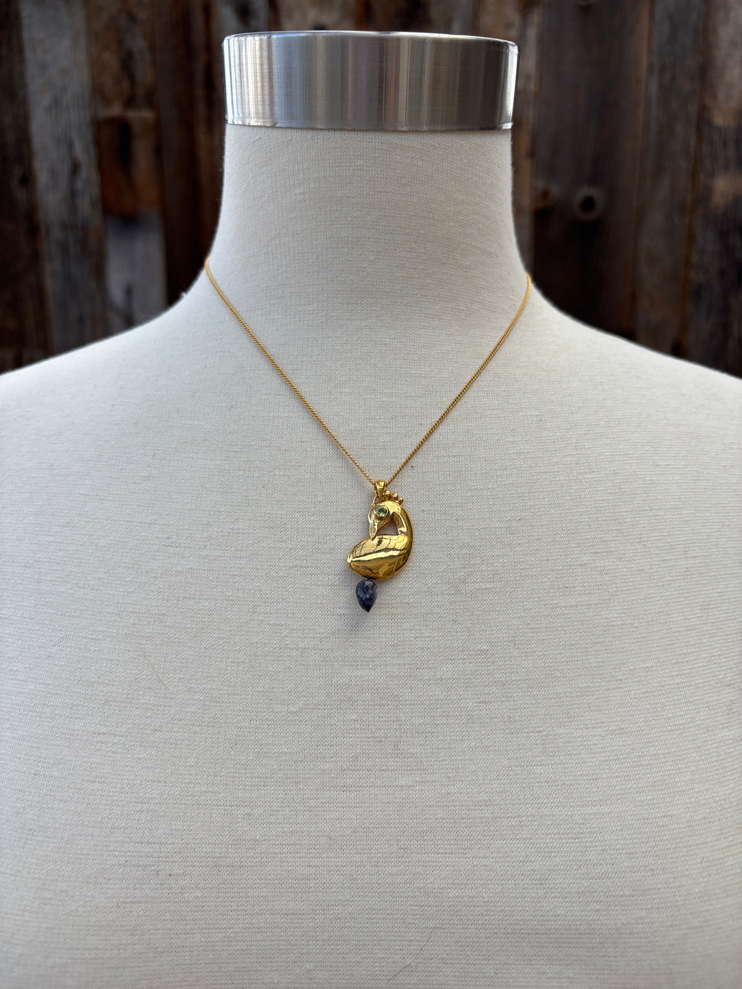 Chan Luu Peacock Necklace Iolite NGZ-1561