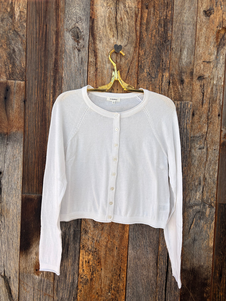 Z Supply The Perfect Layer Cardigan White