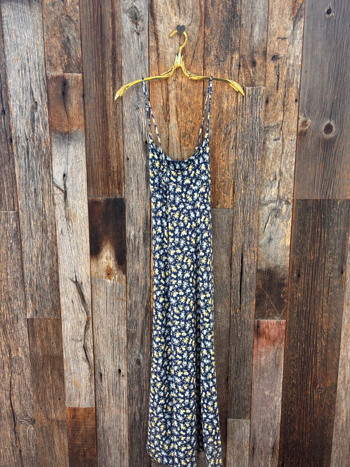 Z Supply Chiara Idra Ditsy Midi Dress Eclipse