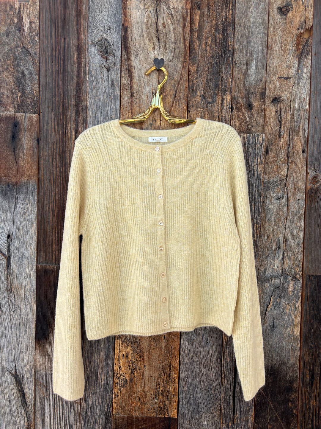 Z Supply Medina Rib Cardigan Custard