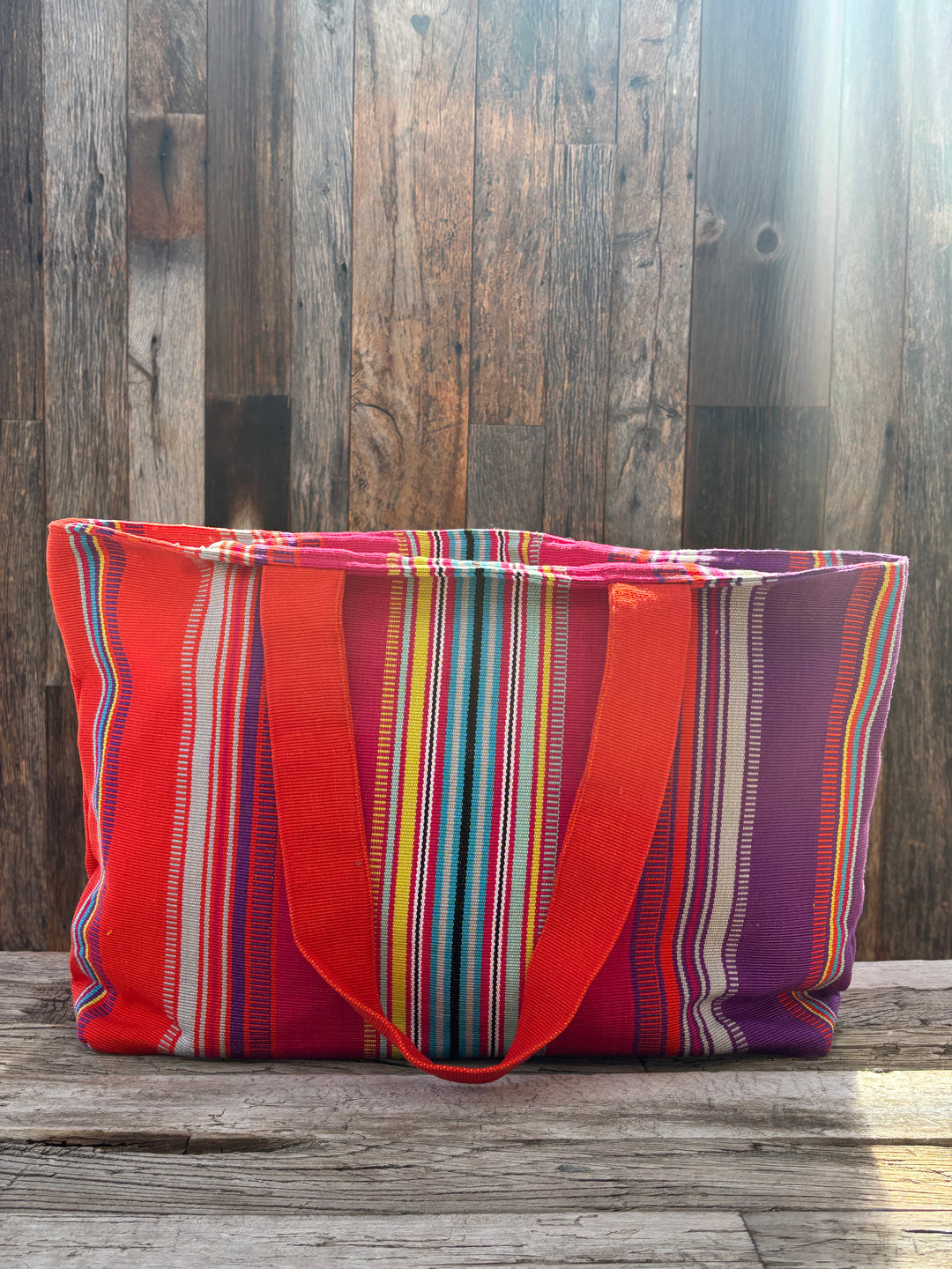 Altiplano Handwoven Beach Tote - Red