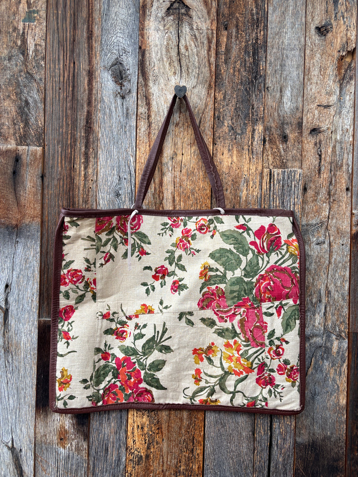 Totem Salvaged White Donkey Org. Flowers Soft Tote