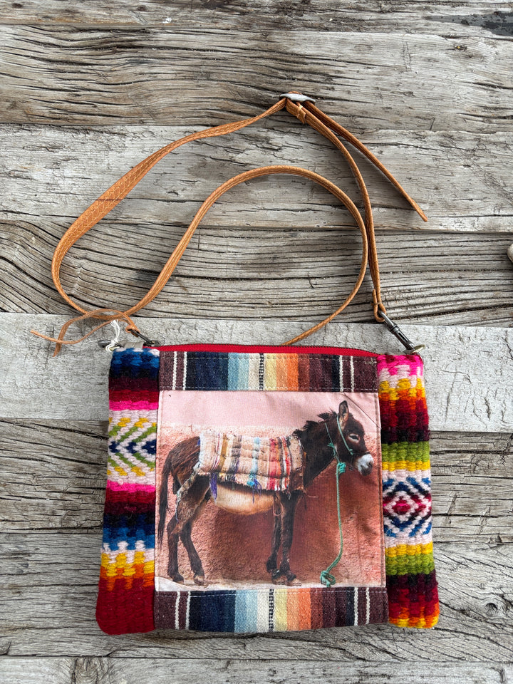 Totem Salvaged Pink Wall Donkey Crossbody