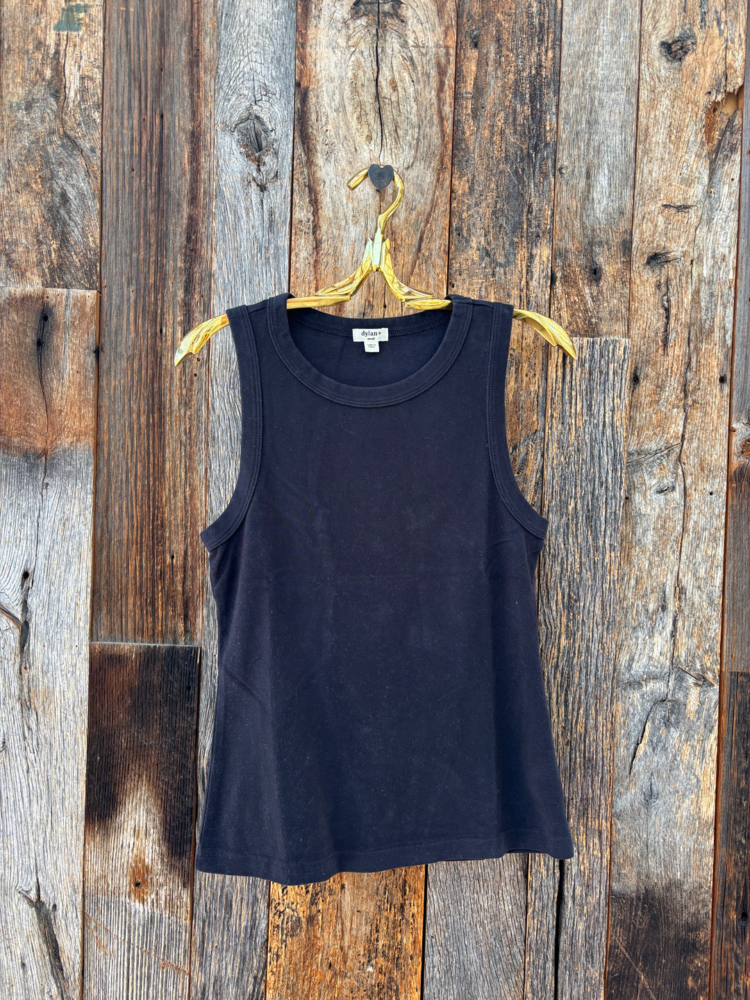 Dylan Jude Rib Tank Washed Black