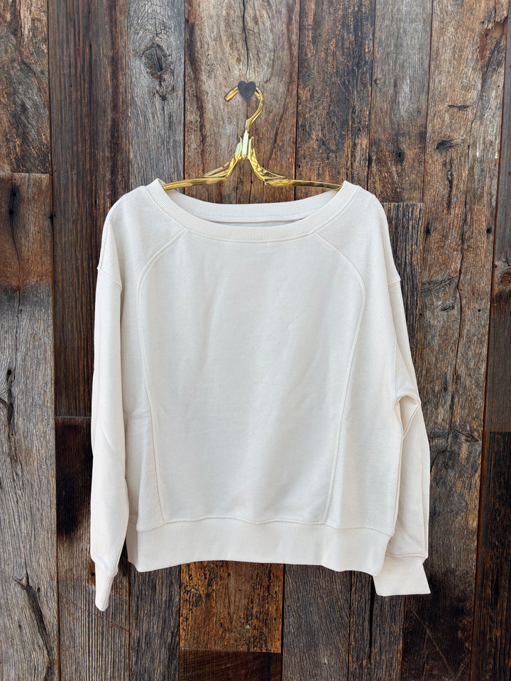 Paper Label Millie Sweatshirt- Gardenia