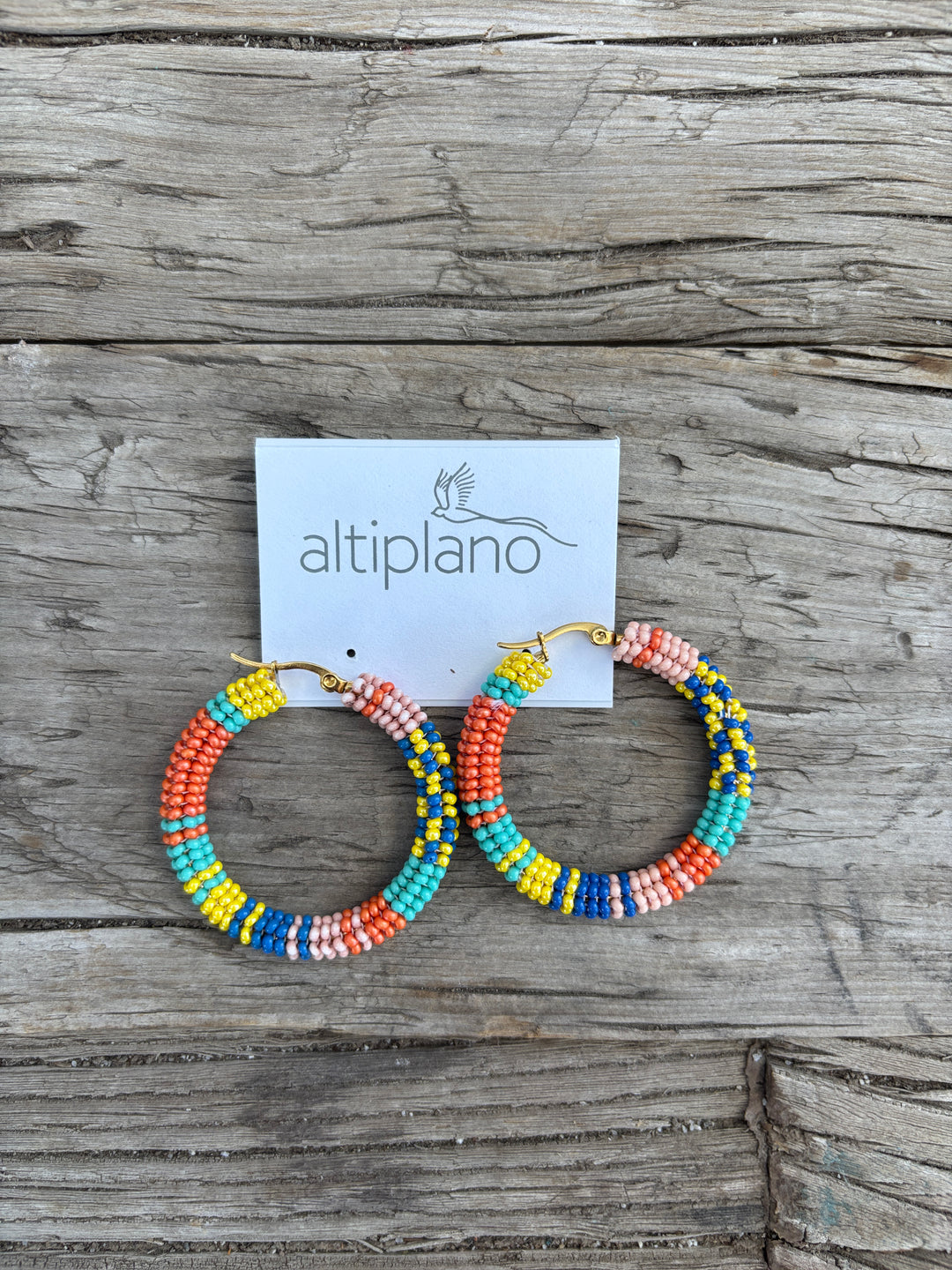 Altiplano Patchwork Hoop Earrings