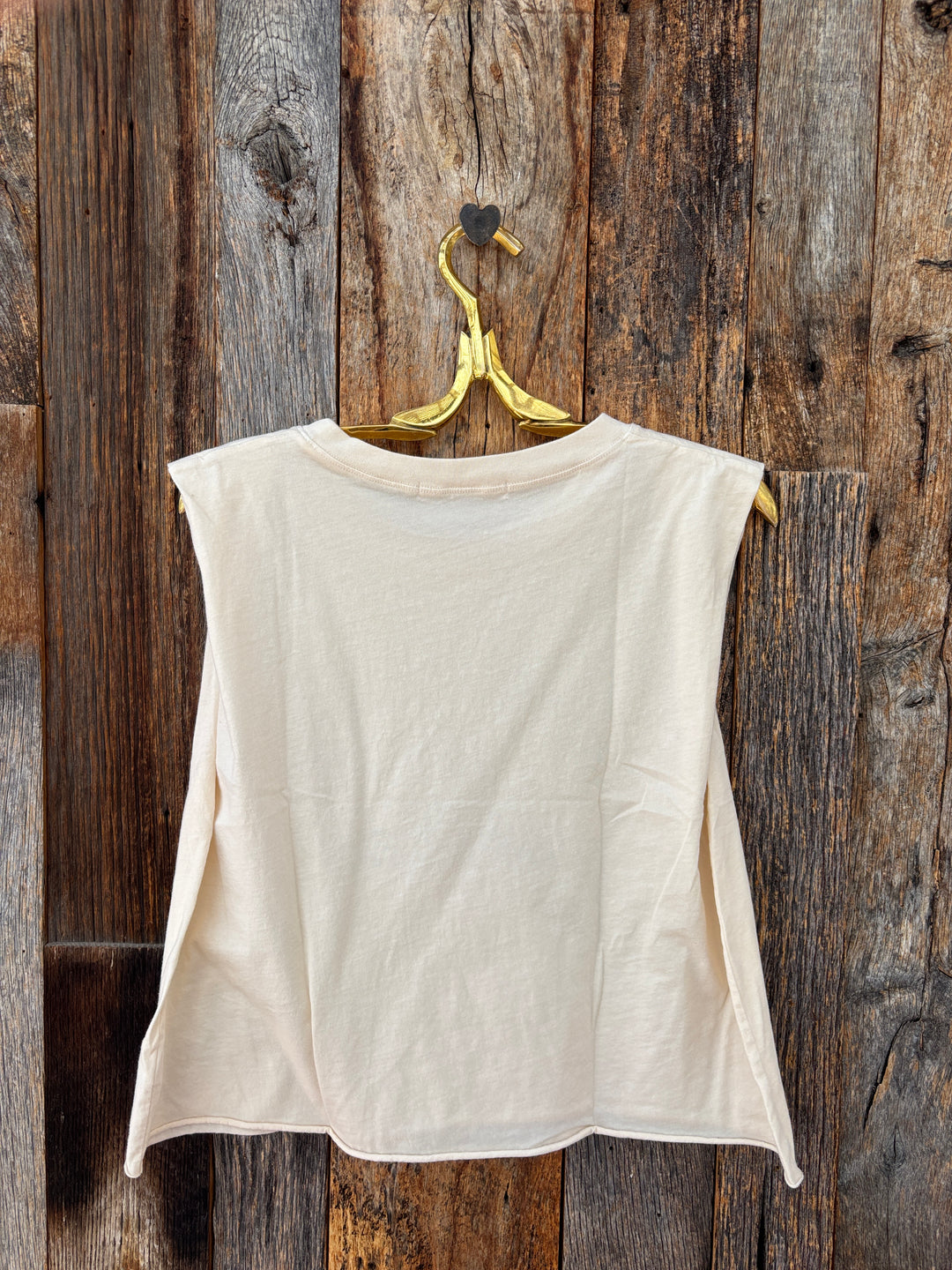 Project Social T Hold Your Horses Tank Cozy Cream