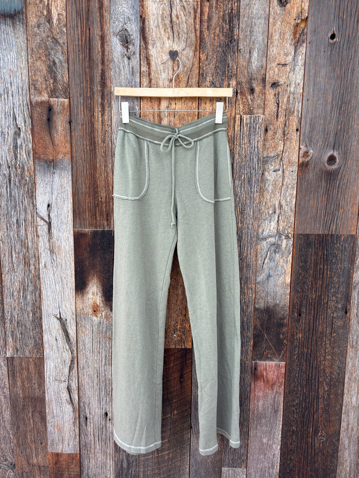 Project Social T Greene Heathered Stitch Pant Deep Taupe