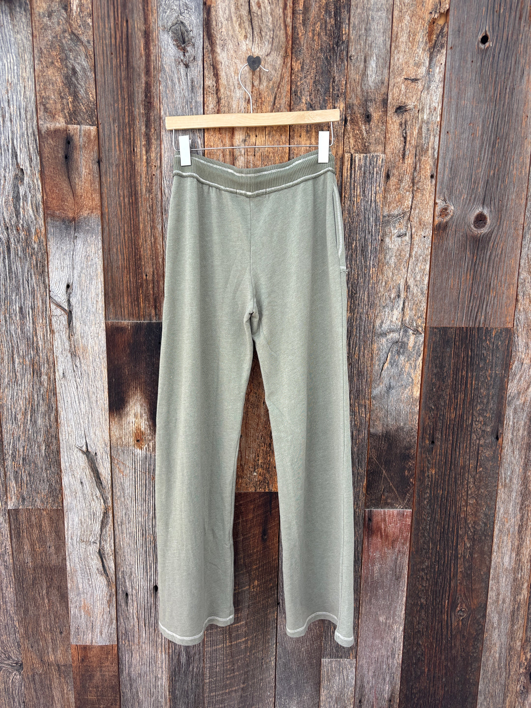 Project Social T Greene Heathered Stitch Pant Deep Taupe