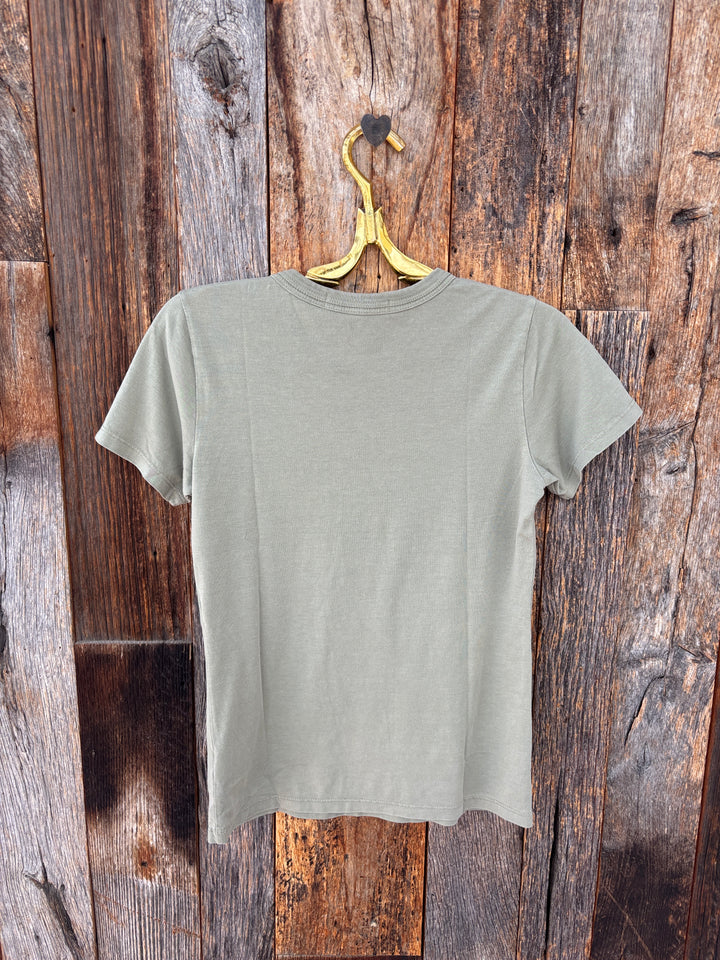 Project Social T You Got It Washed Baby Tee Sage Leaf