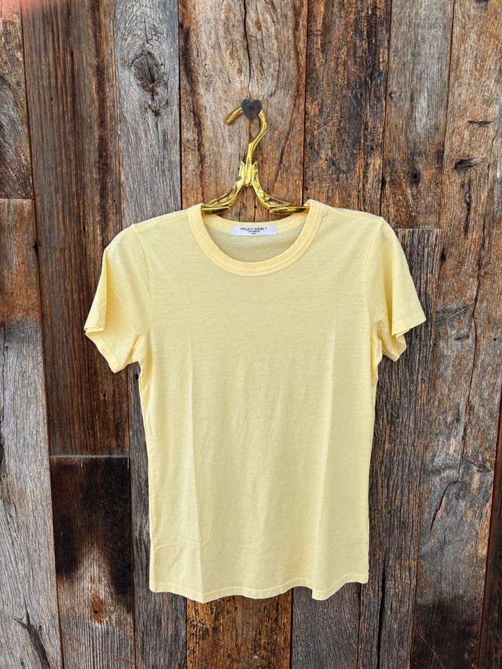 Project Social T You Got It Washed Baby Tee Butter Yellow