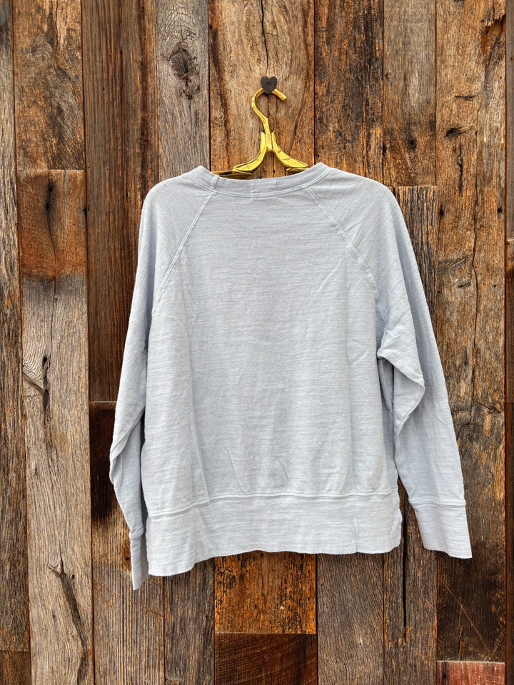 Llea Blue Raglan Sweatshirt Caribe