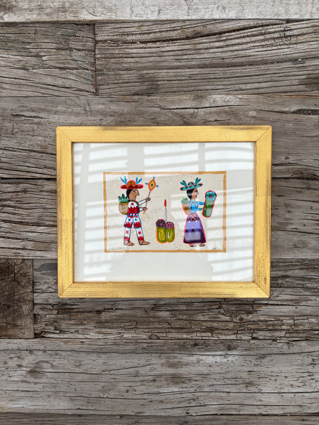River Song Huichol Couple Painting 2