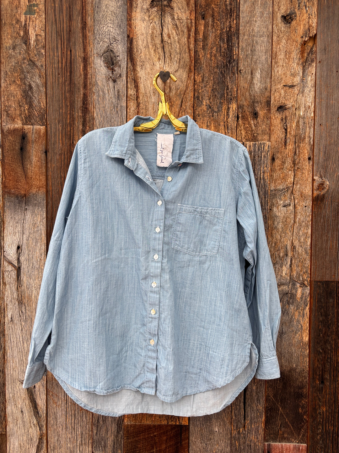 ...and for good Good Boyfriend Shirt Chambray Light Denim Wash