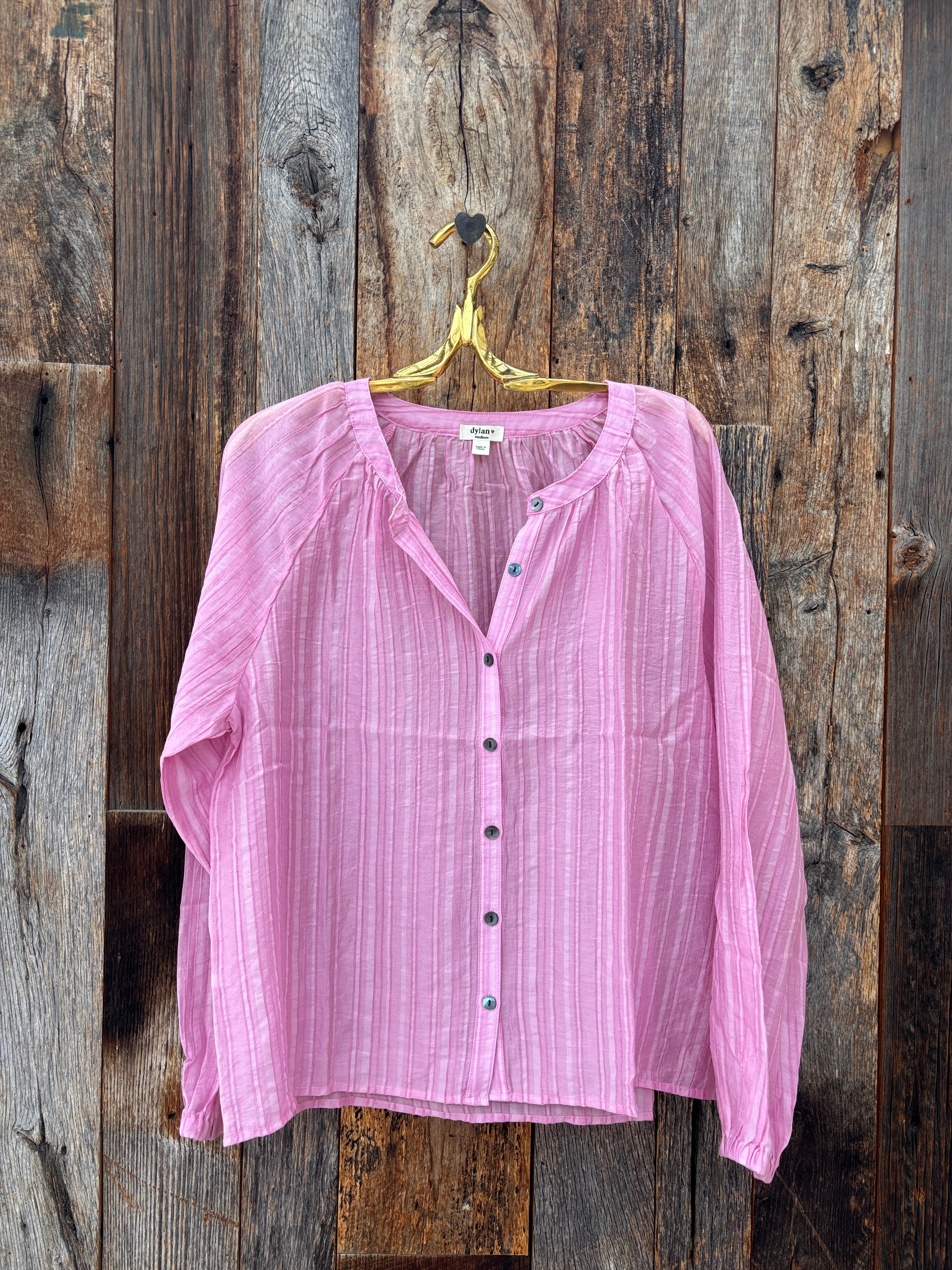 HYEON【ヘヨン】parasol blouse / pink Dylan Gigi Blouse Love Pink – Island Farm
