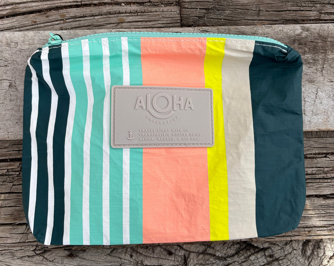 Aloha Collection Playa Stripes Small Dark Teal