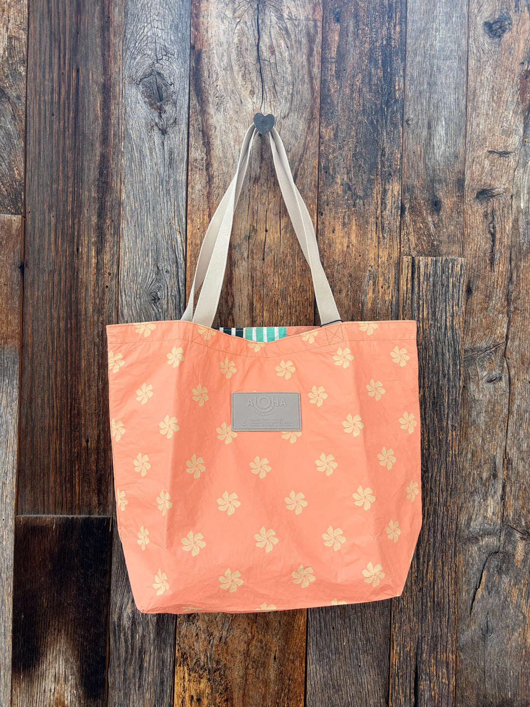 Aloha Collection Casa Gardenia Reversible Tote Peachy