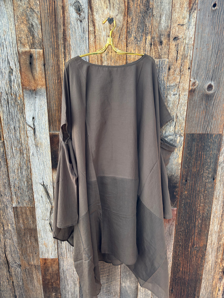 Chan Luu High Low Cotton Silk Caftan O/S