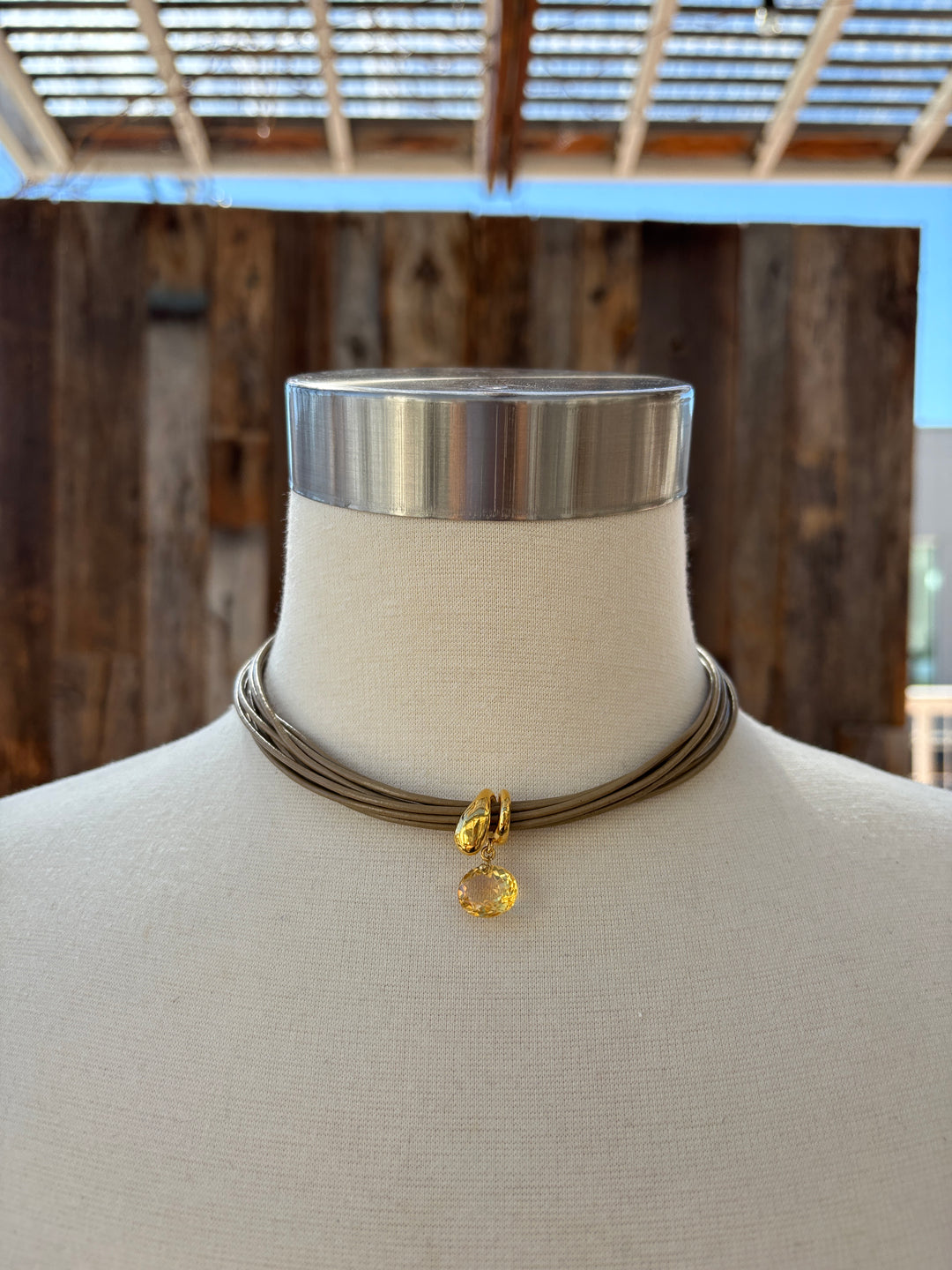 Chan Luu Serpentine Necklace Citrine NG-15615