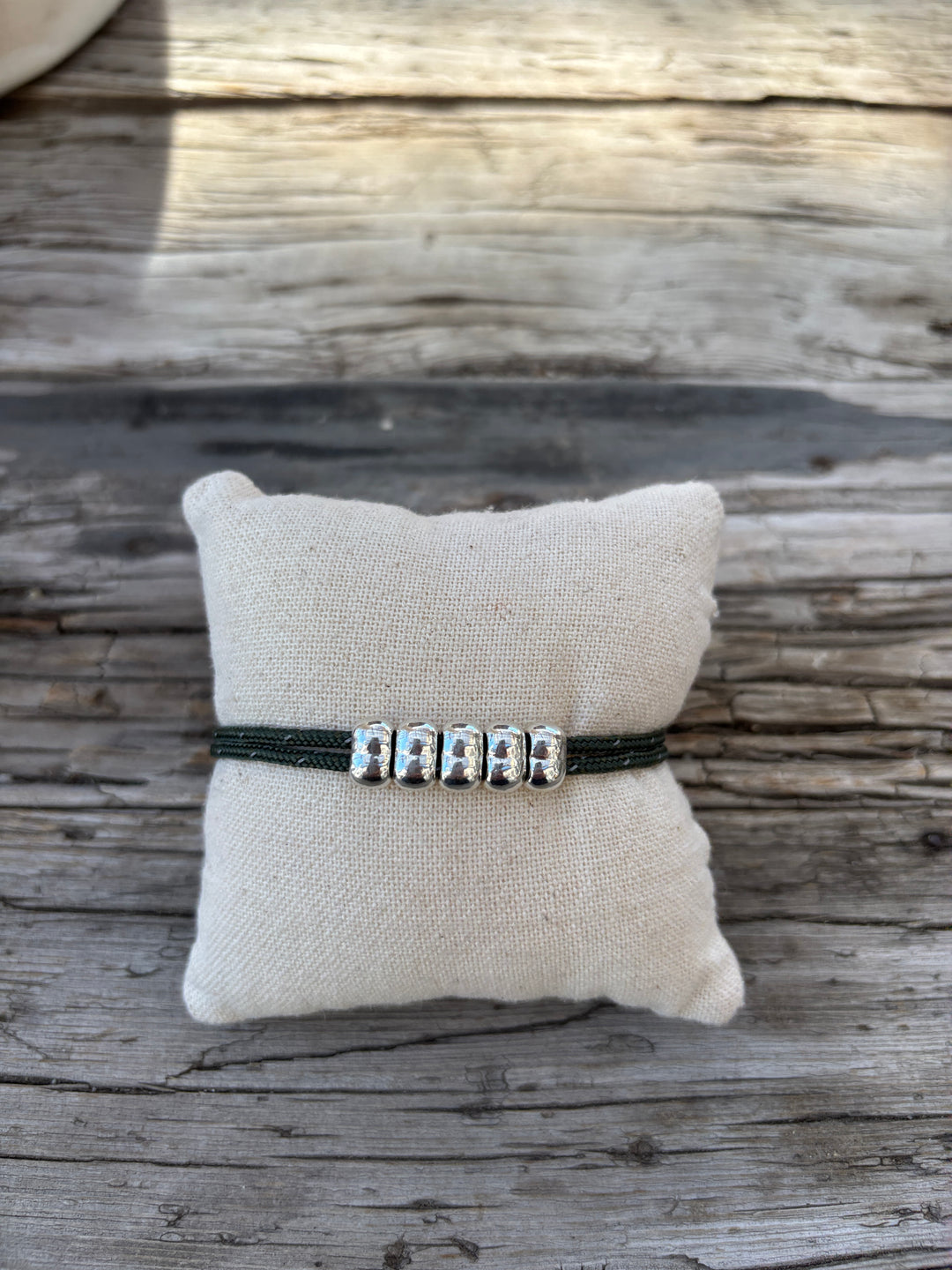 Chan Luu Abacus Bracelet Dark Green BS-6408