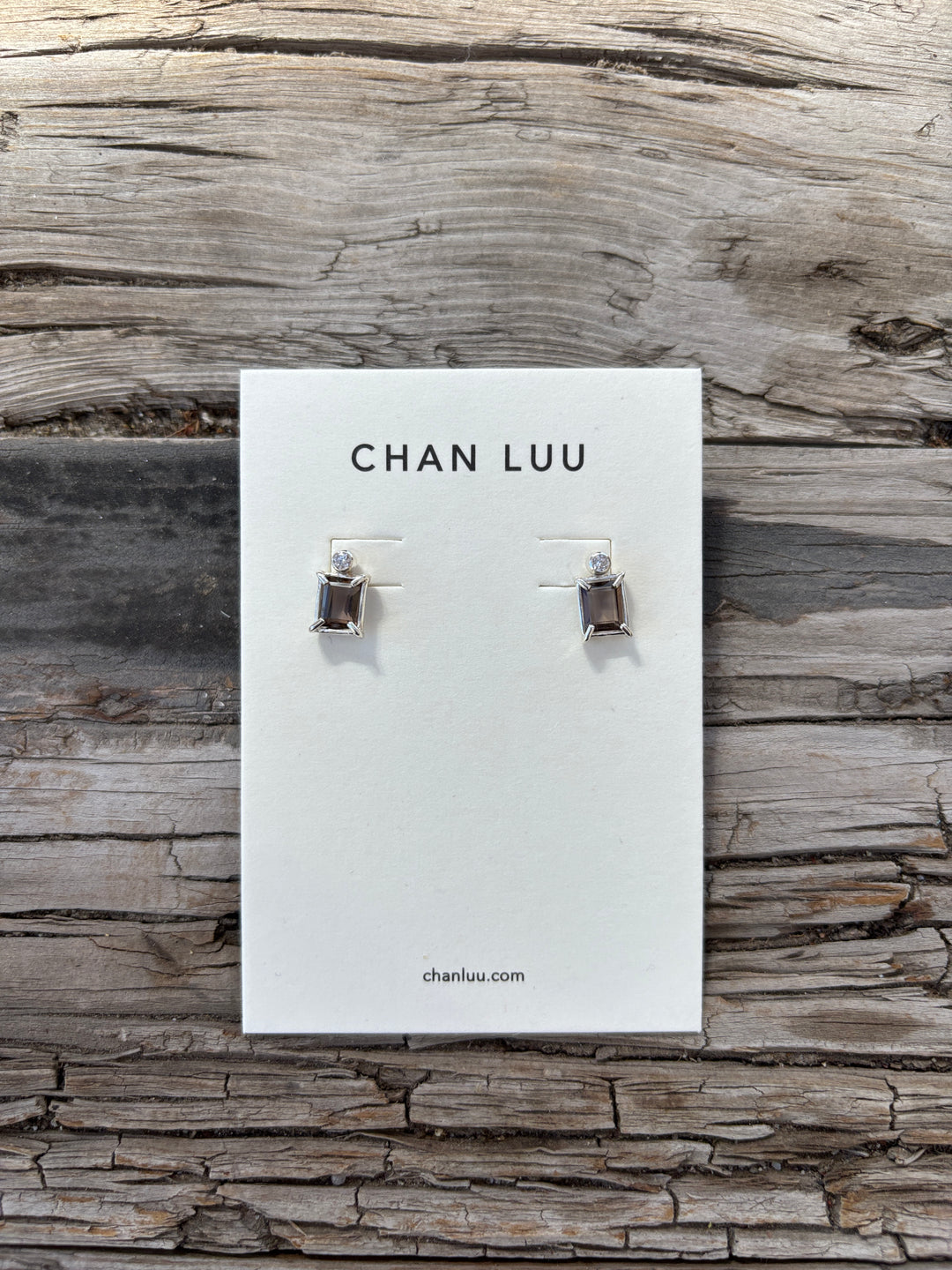 Chan Luu SS Earrings Smokey Quartz ESF-5999