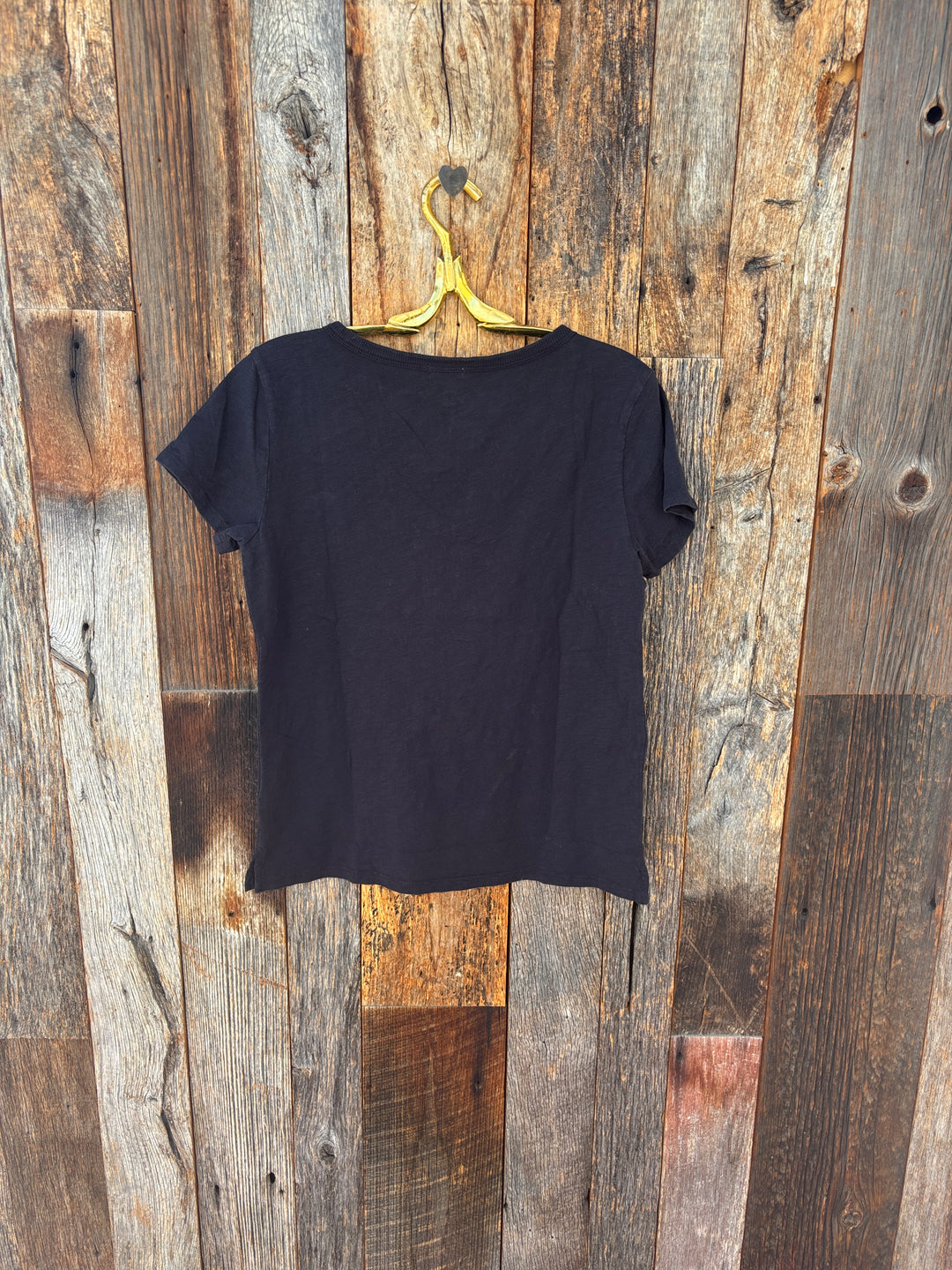 Dylan S/S Deep V Tee Washed Black
