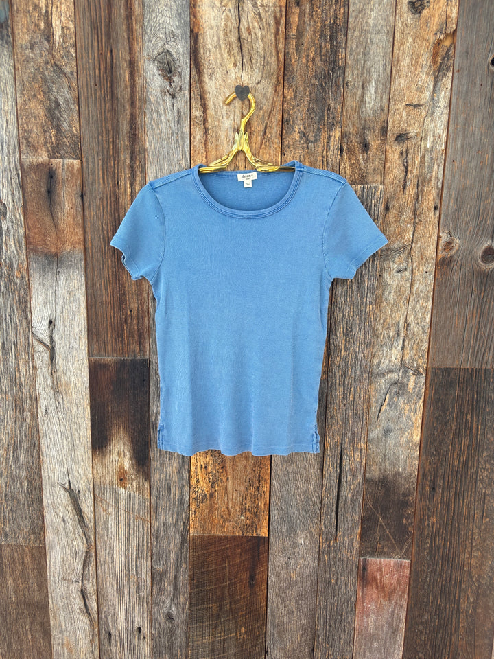 Dylan Rowan Rib Tee Bright Blue