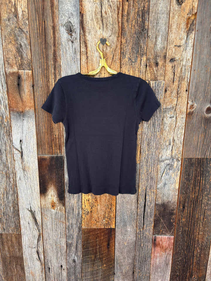 Dylan Rowan Rib Tee Washed Black