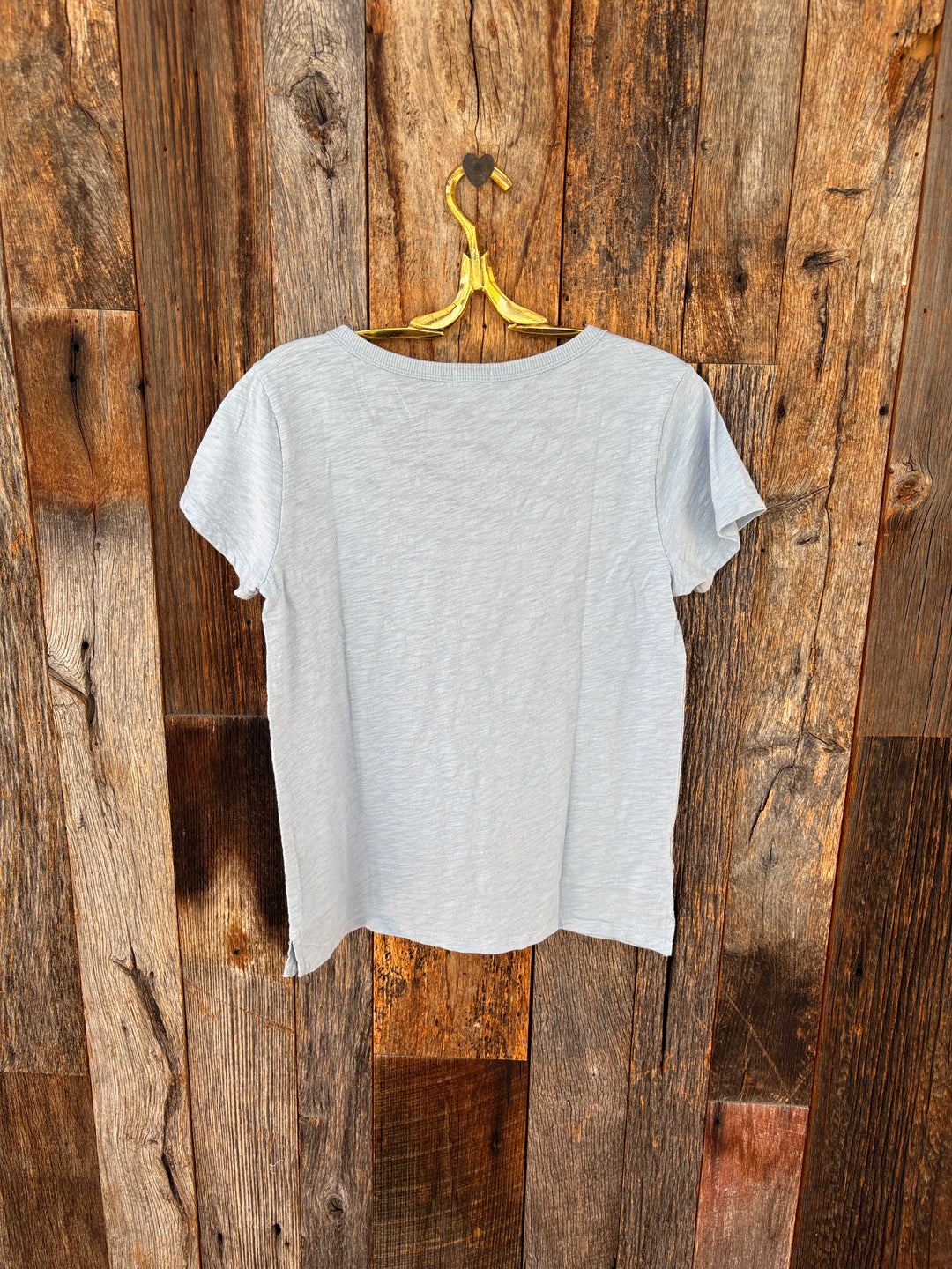 Dylan S/S Deep V Tee Fresh Blue