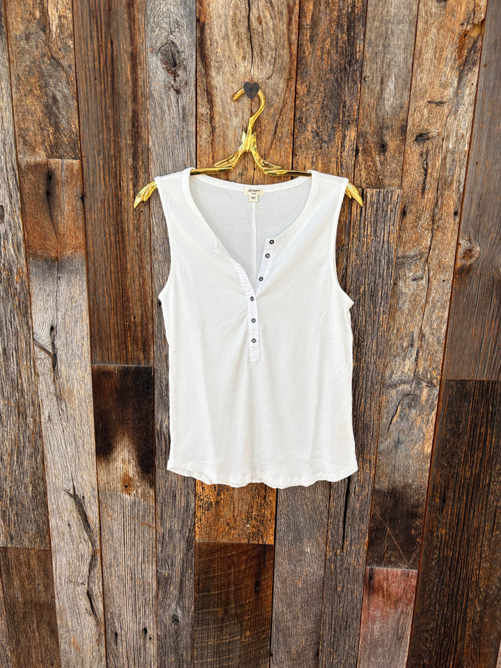 Dylan Rowan Rib Henley White