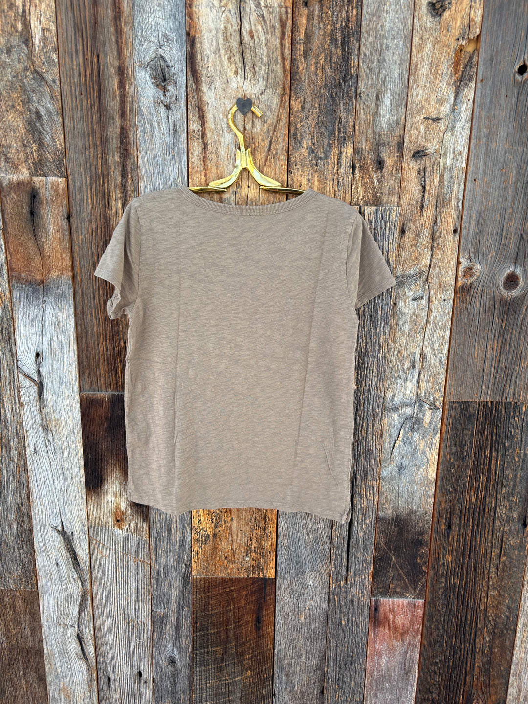 Dylan S/S Deep V Tee Light Olive