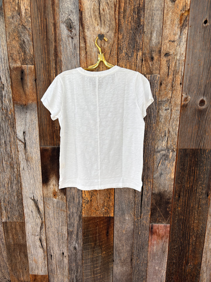 Dylan S/S Modern Crew Tee White