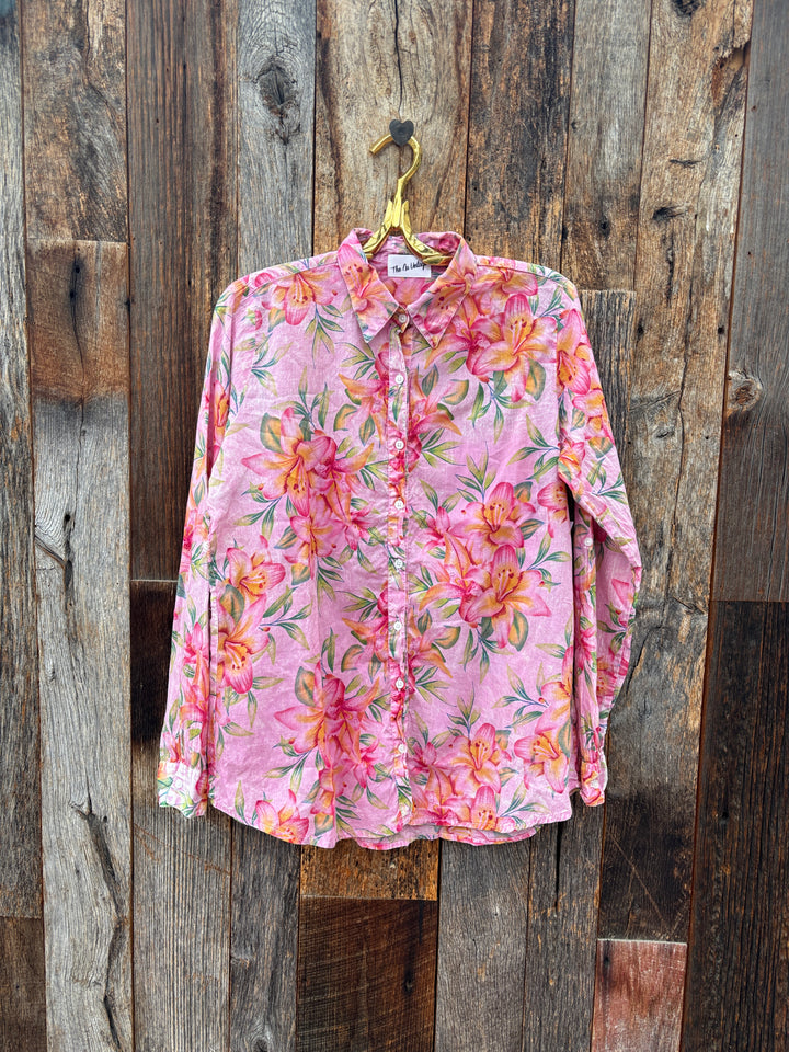 The Nu Vintage Pink Bloom Top