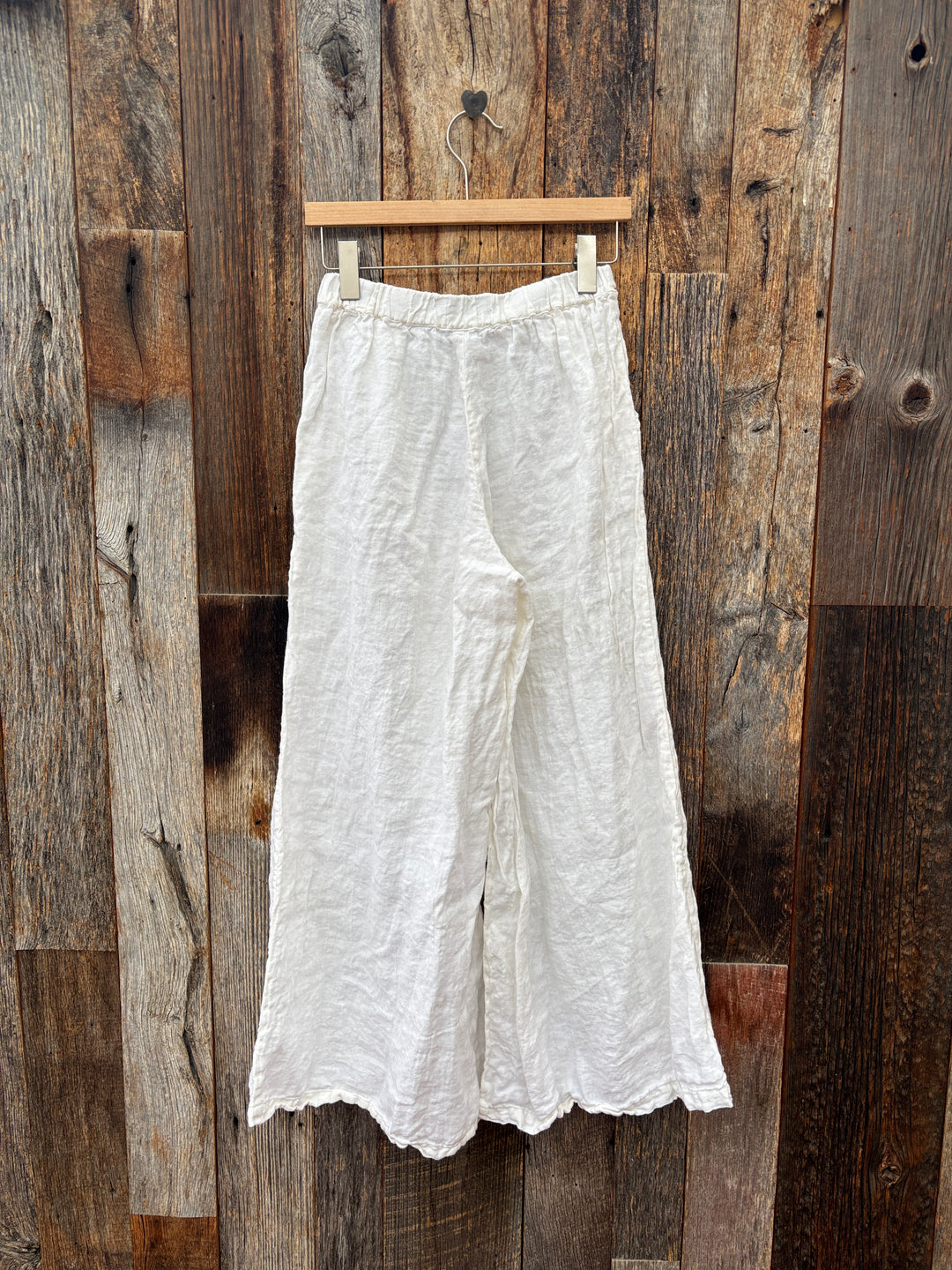 Llea Blue Becca (Wendy) Pant Linen Twill White