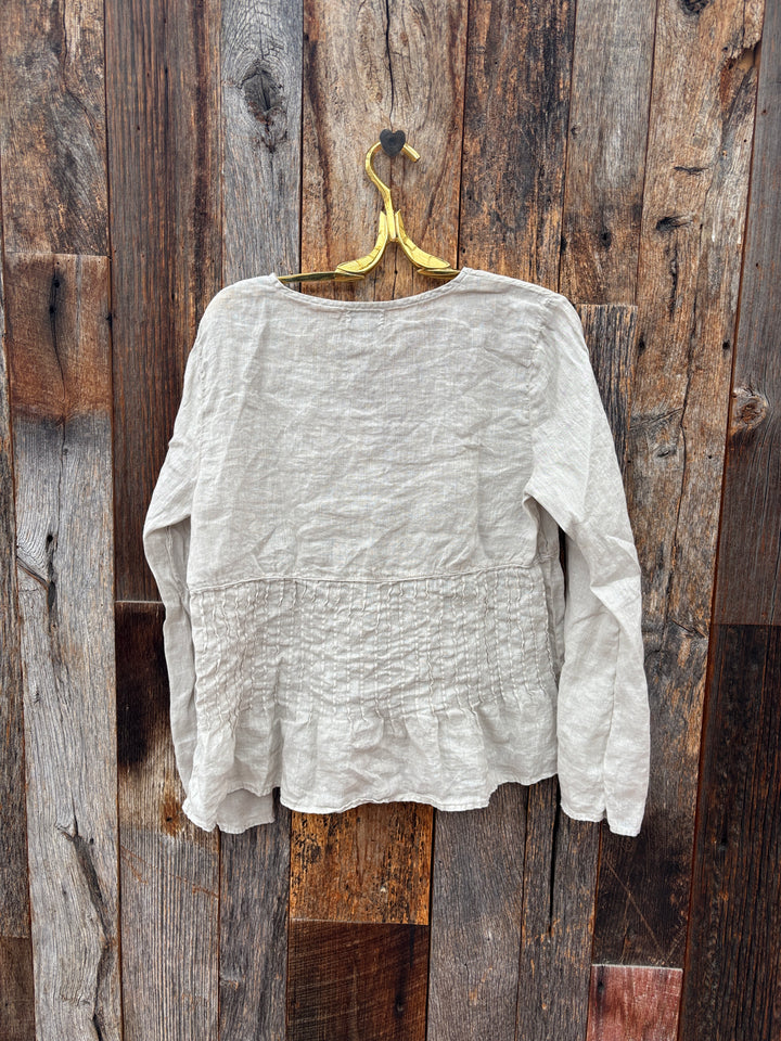 Llea Blue Sol (Alma) Tuck Top Oat