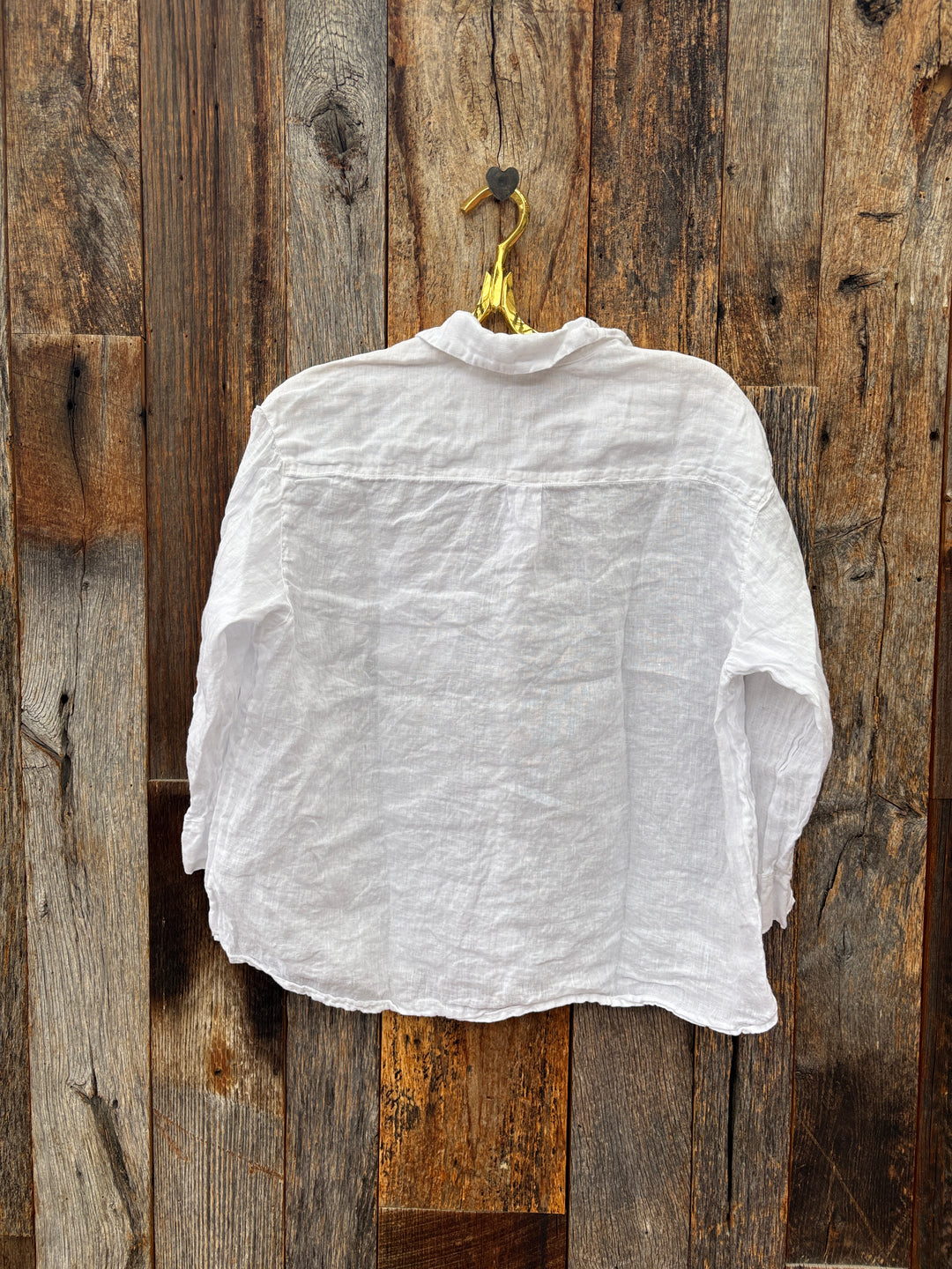 Llea Blue Aven 3/4 Shirt White