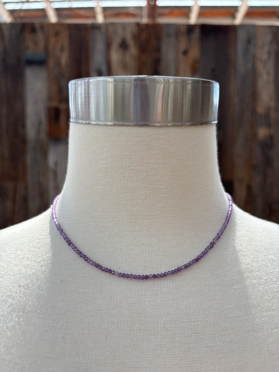 Radiant Malas Amethyst Tiny Intentions Necklace 16"