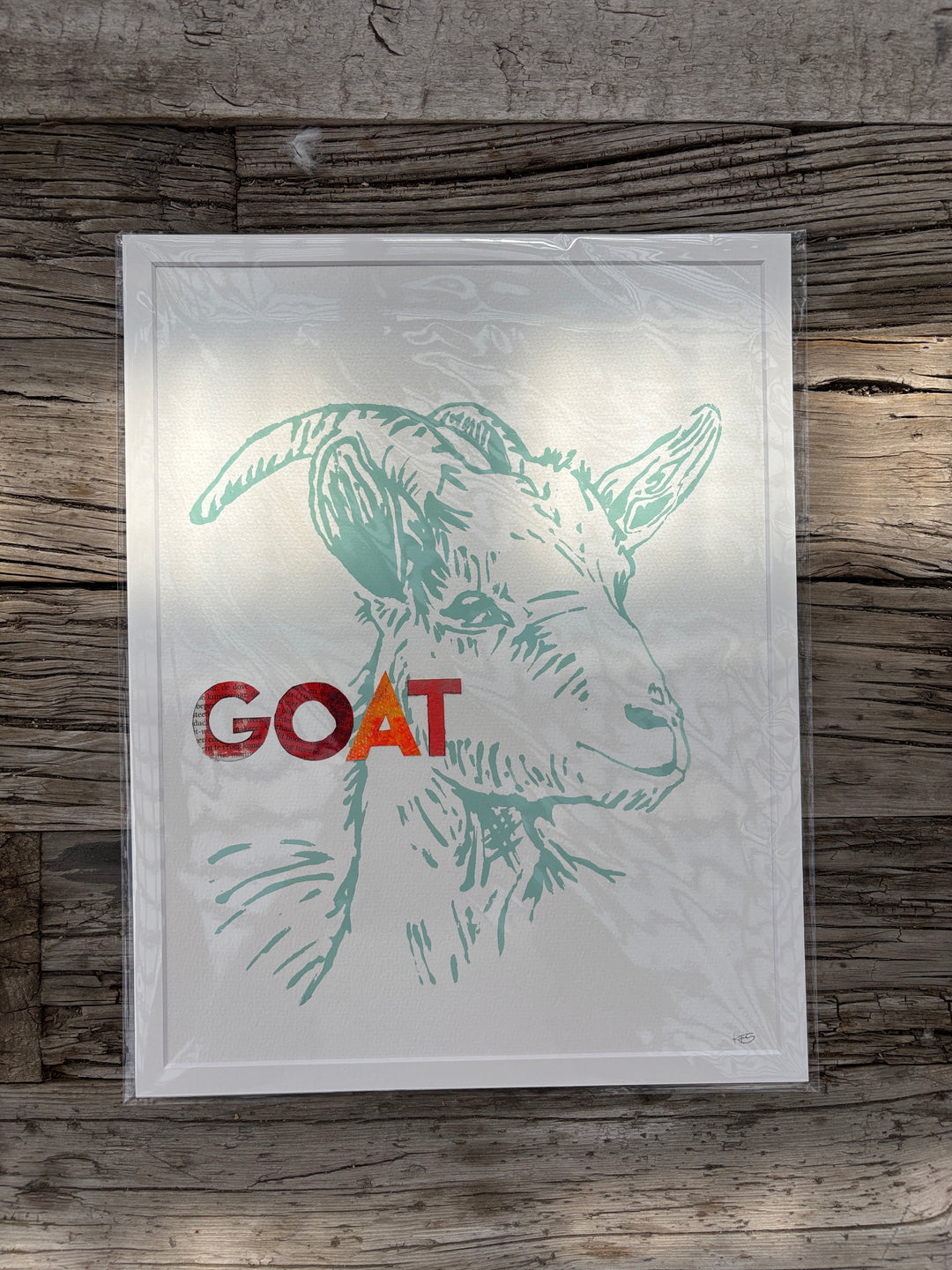 Kristin Smith Art Goat Silkscreen Goat