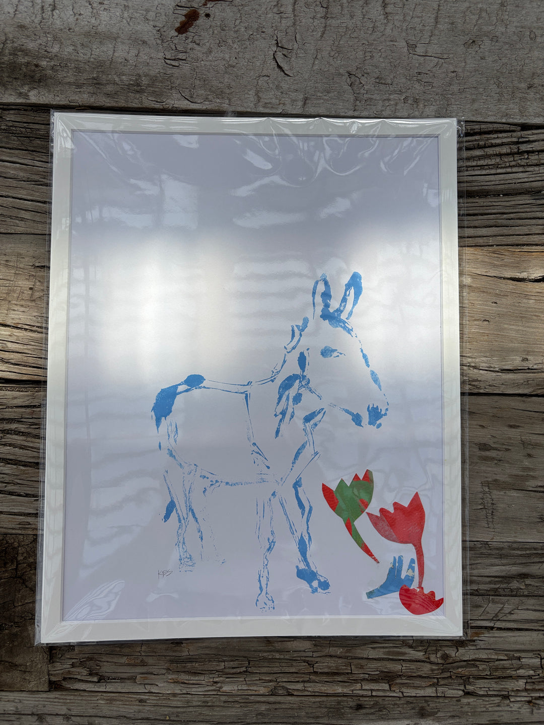 Kristin Smith Art Donkey Monoprint