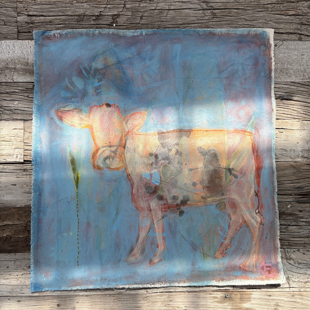 Kristin Smith Art Canvas Cow