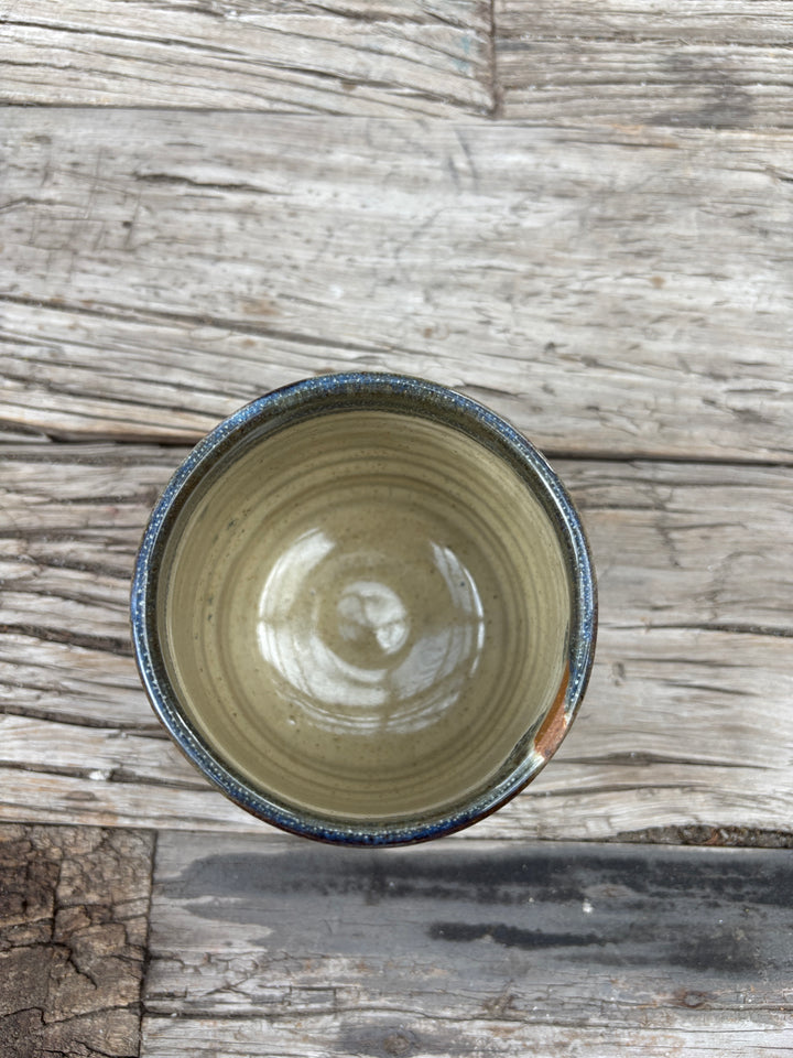 Knight Pottery Cup 5 - blue waves