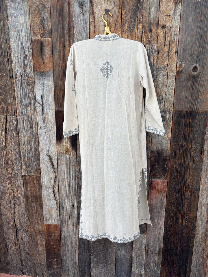 Meena Mahal Sherwani Duster Gray