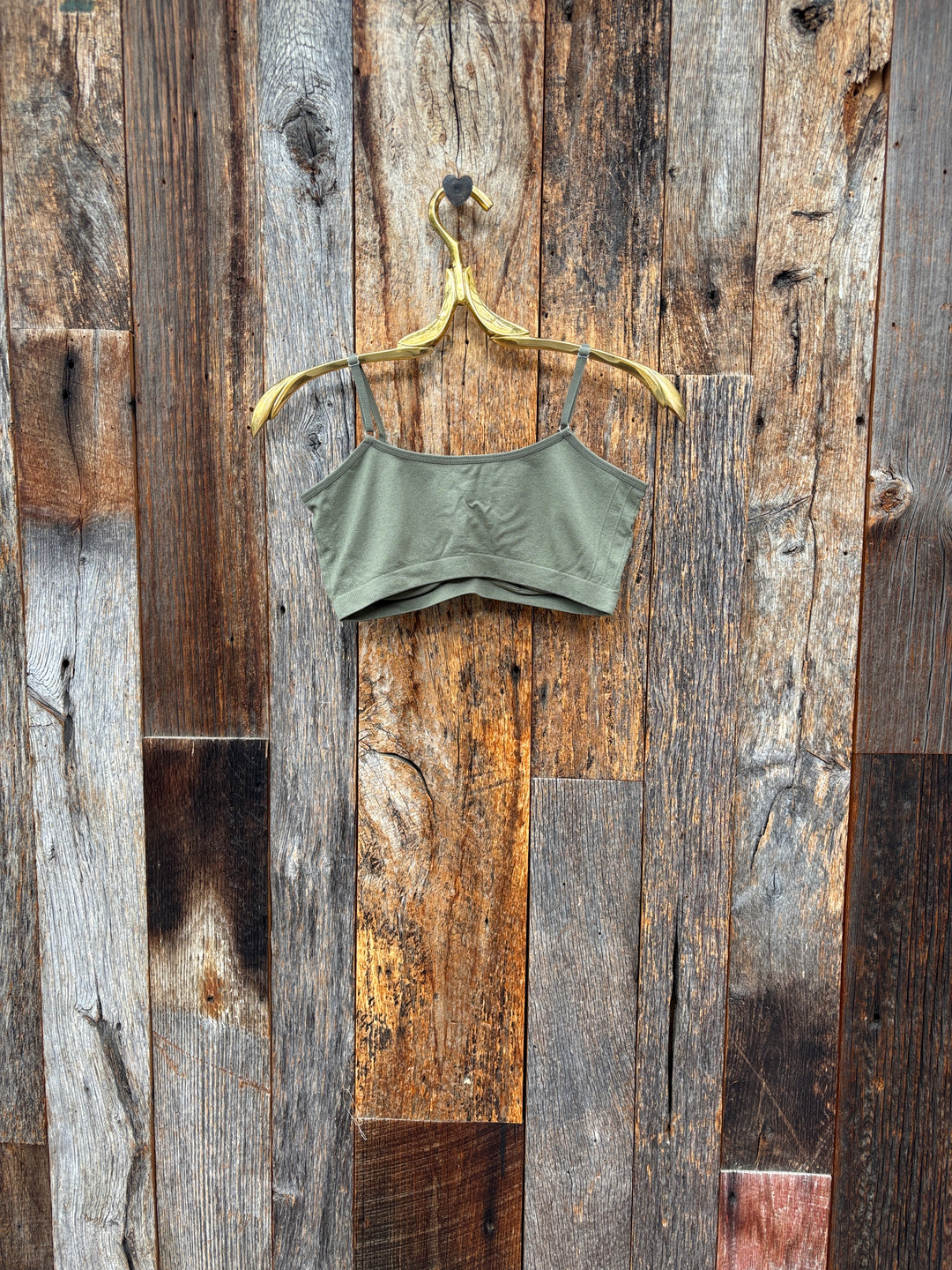 Island Farm Scoopneck Padded Bra Dusty Olive