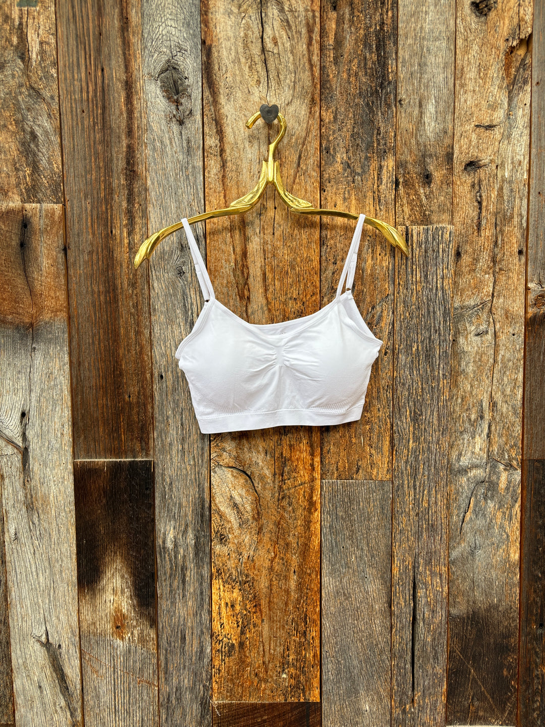 Island Farm Scoopneck Padded Bra White